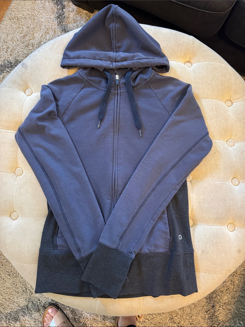 GAP Navy and Black Zip-Up Hoodie
